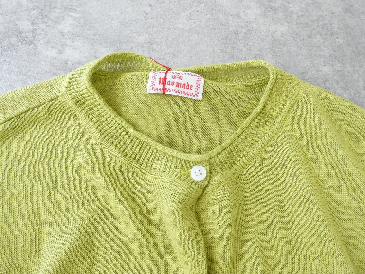 mao made(マオメイド) UVリネンニット いつものやつ！7分袖ドルマンスリーブカーディガンの商品画像16