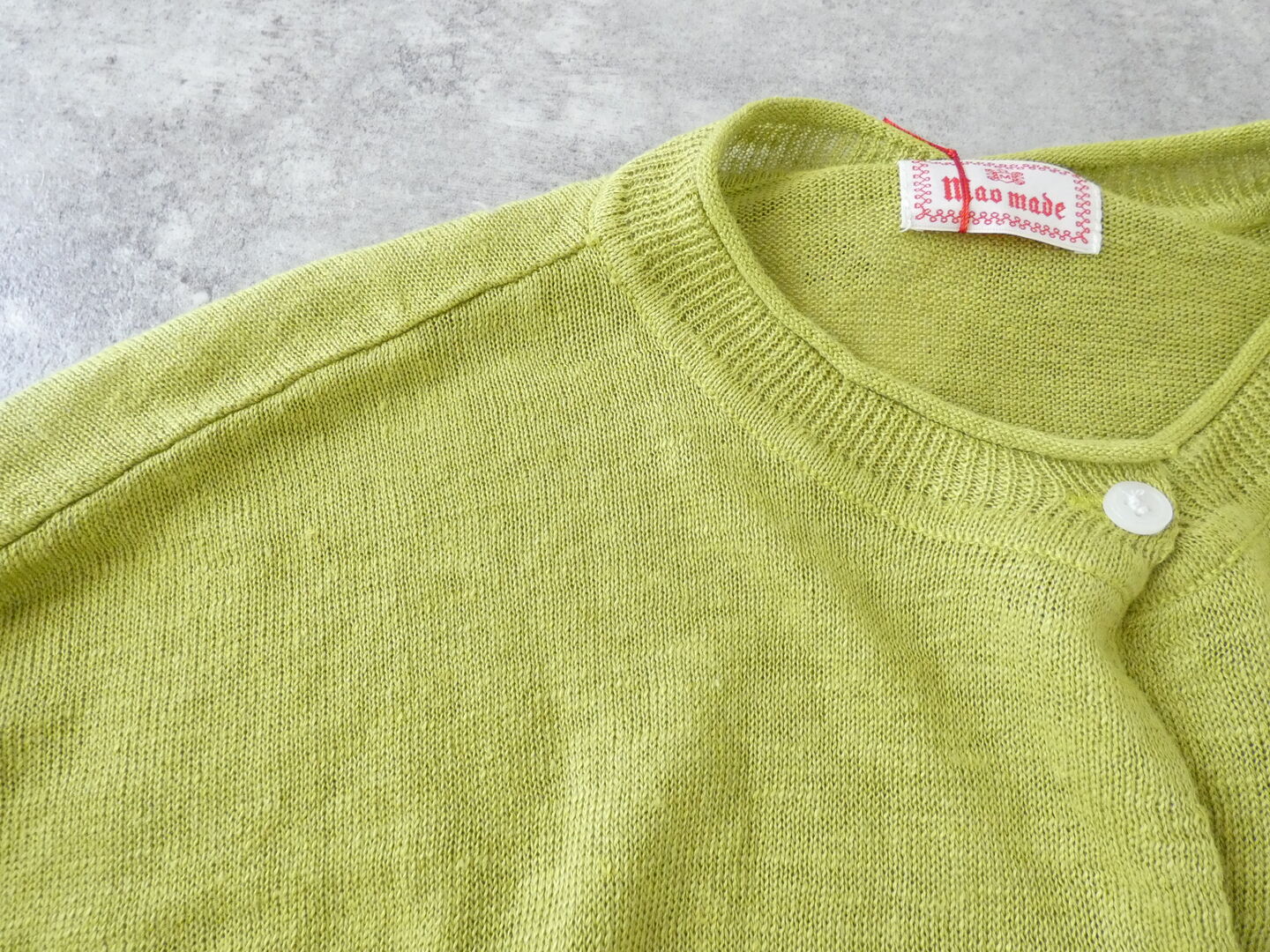 mao made(マオメイド) UVリネンニット いつものやつ！7分袖ドルマンスリーブカーディガンの商品画像20
