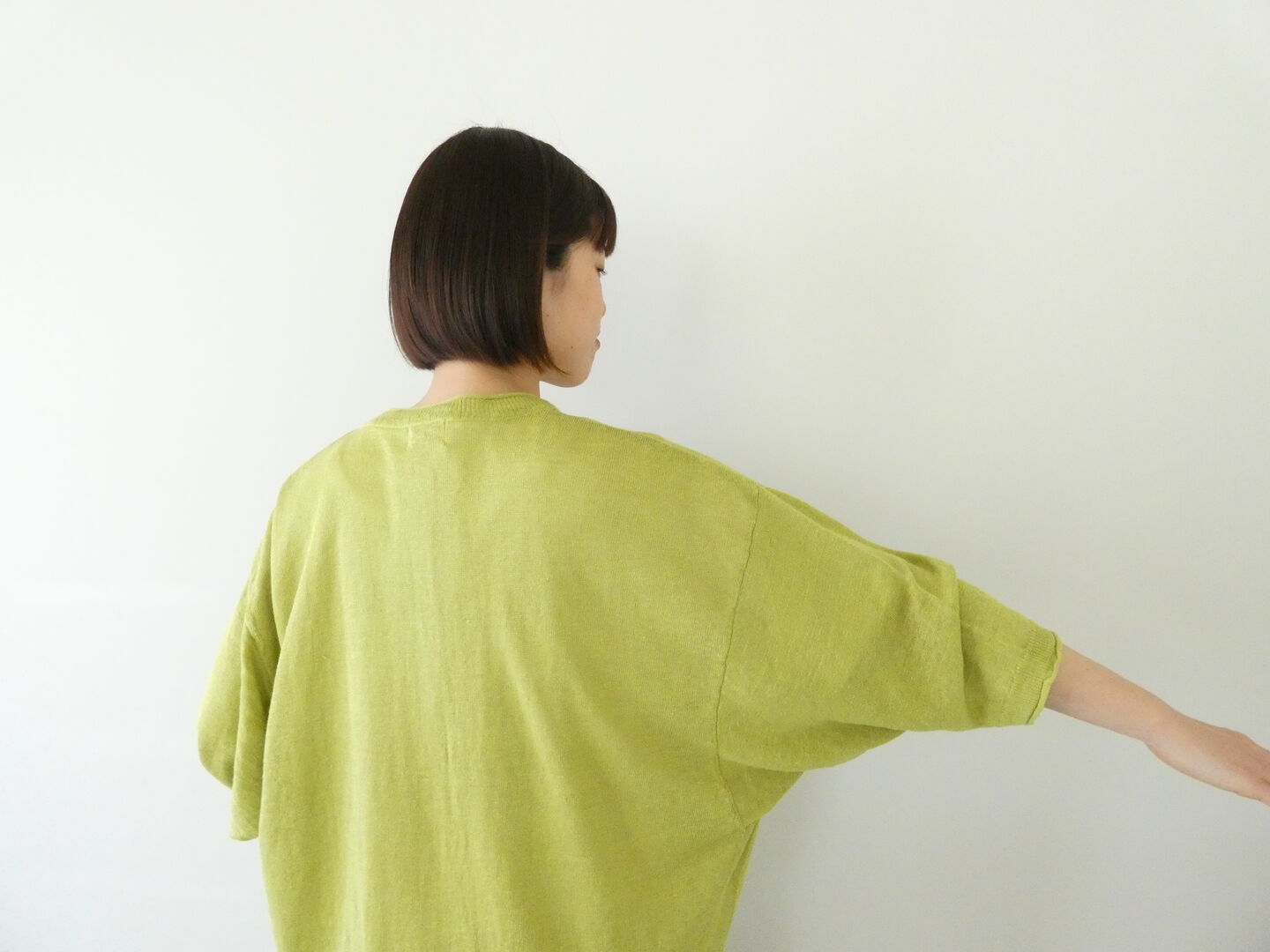 mao made(マオメイド) UVリネンニット いつものやつ！7分袖ドルマンスリーブカーディガンの商品画像8