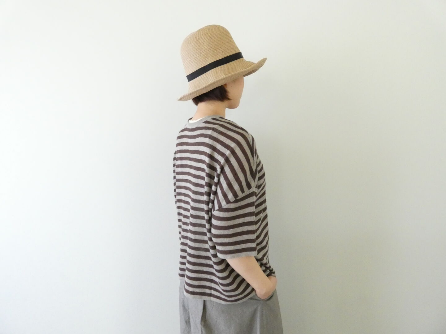 mao made(マオメイド) UVリネンニット 2WAYハーフスリーブカーディガンの商品画像4