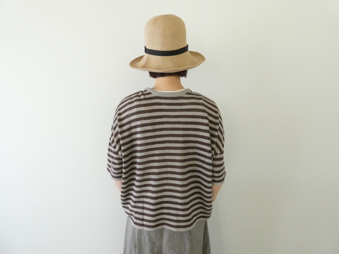 mao made(マオメイド) UVリネンニット 2WAYハーフスリーブカーディガンの商品画像5