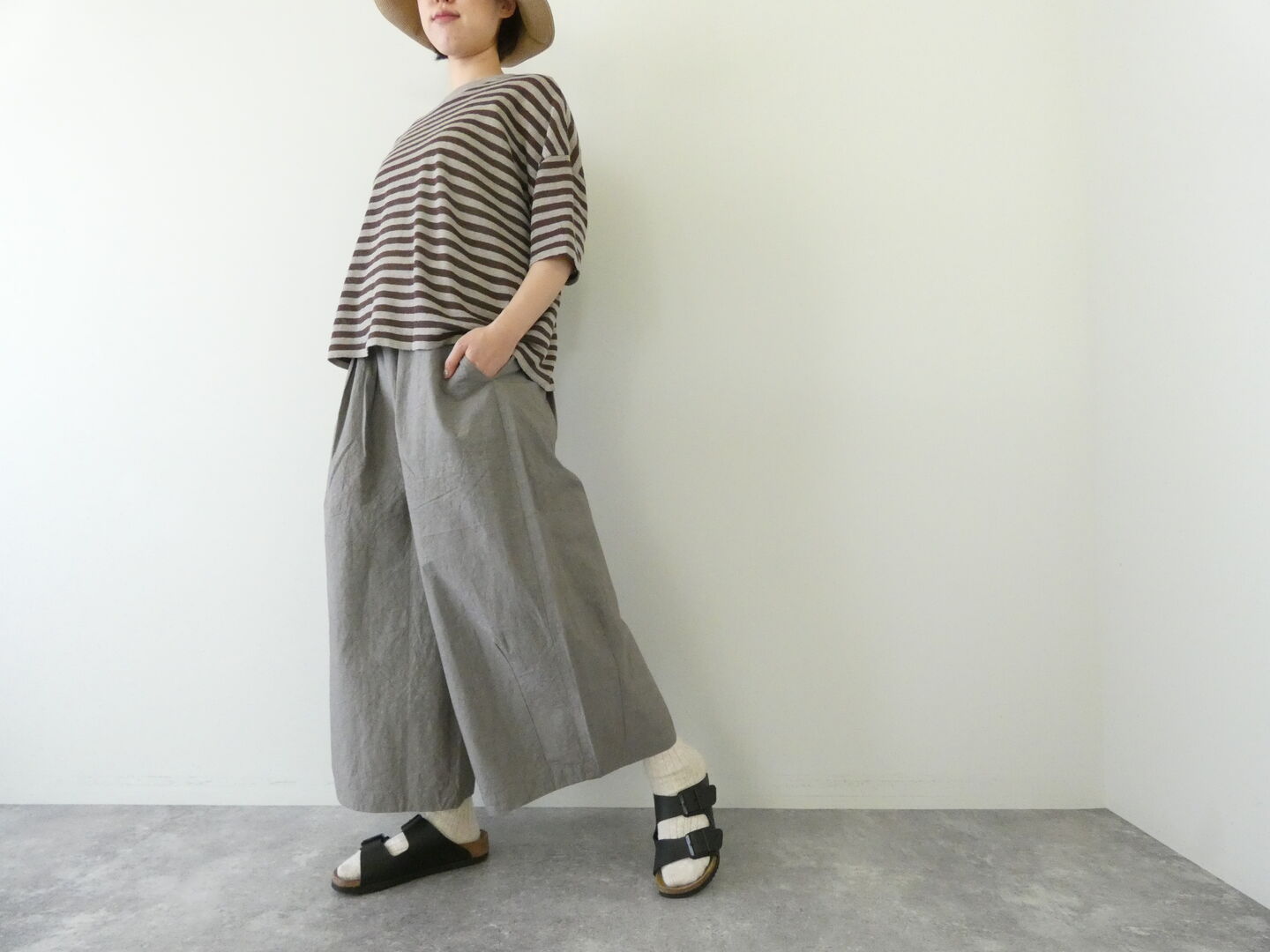 mao made(マオメイド) UVリネンニット 2WAYハーフスリーブカーディガンの商品画像9