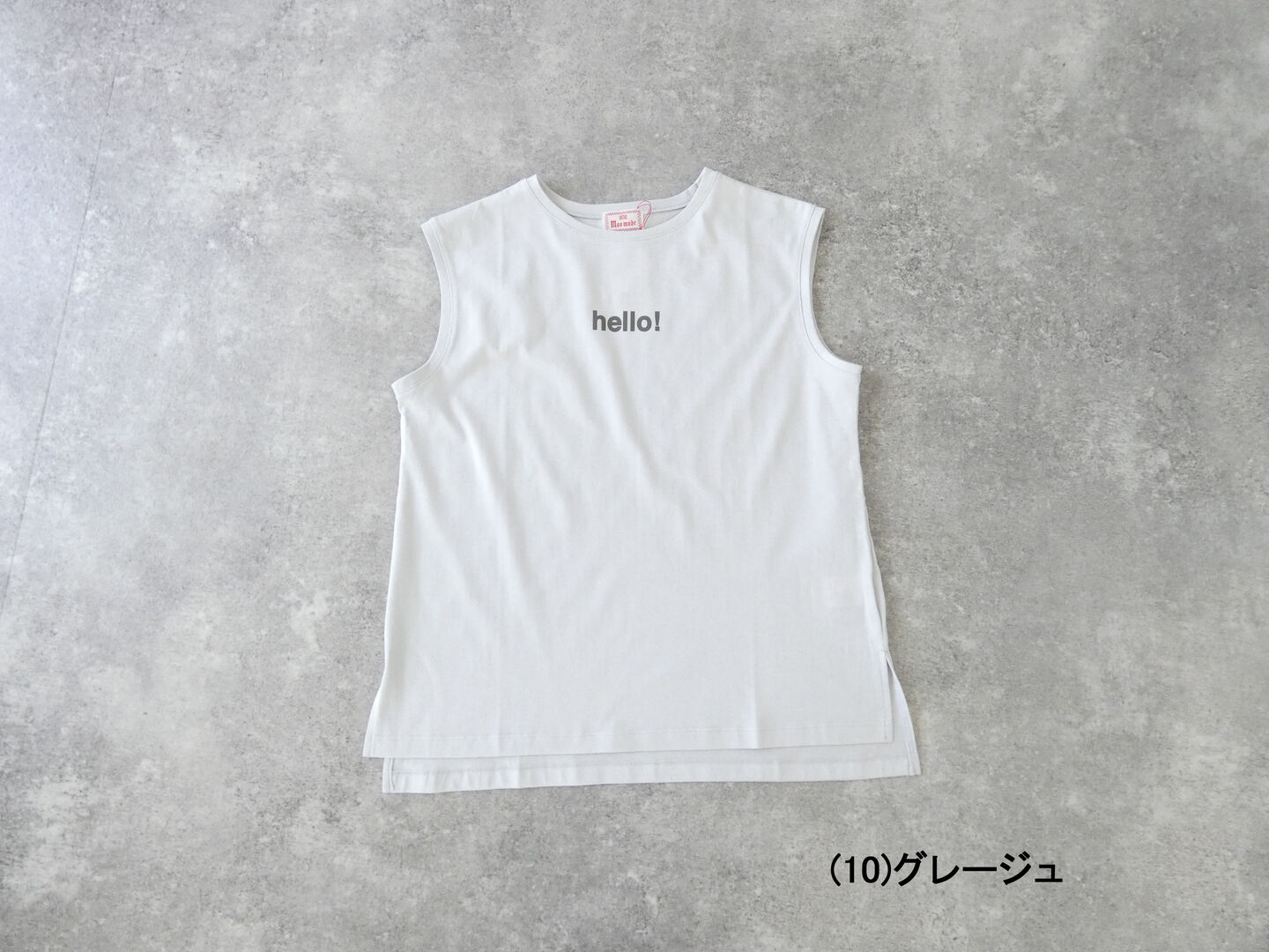 mao made(マオメイド) きれいめ天竺プリントT helloプリントタンクの商品画像10