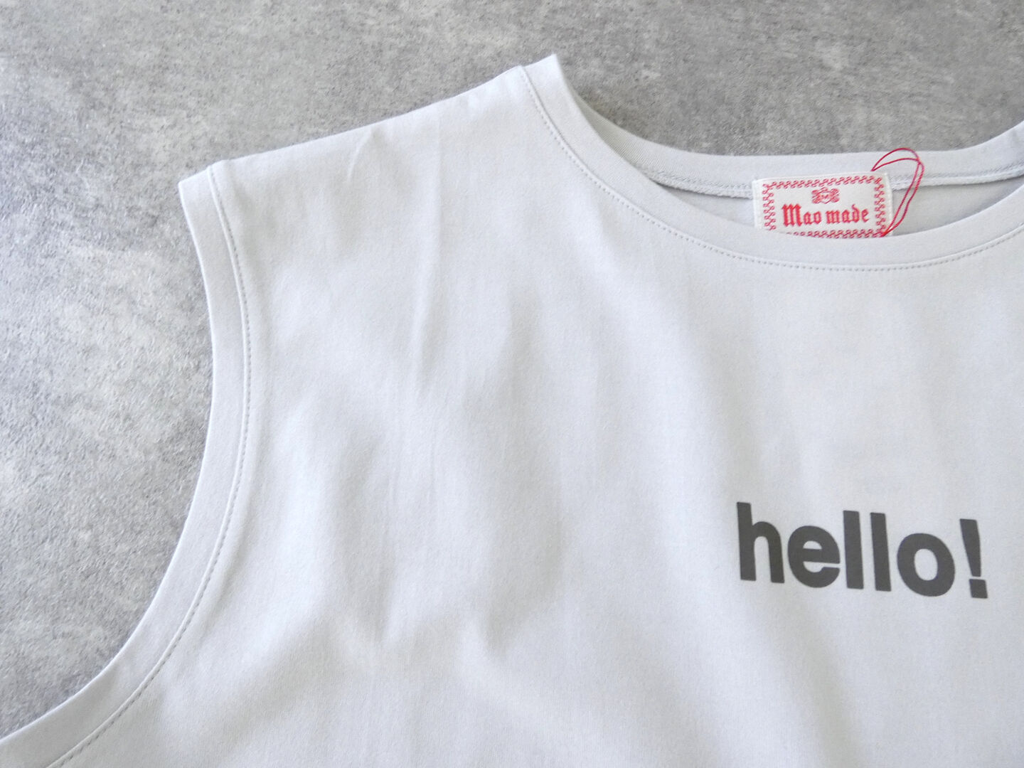 mao made(マオメイド) きれいめ天竺プリントT helloプリントタンクの商品画像18