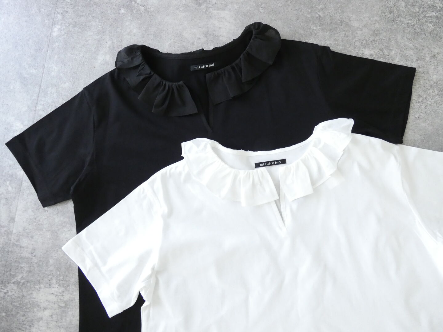 mizuiro ind(ミズイロインド) frill collar skipper T shirt　フリルカラースキッパーTシャツの商品画像10