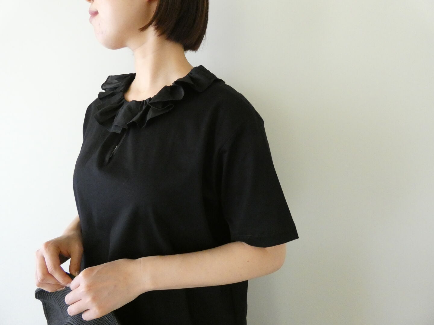 mizuiro ind(ミズイロインド) frill collar skipper T shirt　フリルカラースキッパーTシャツの商品画像16