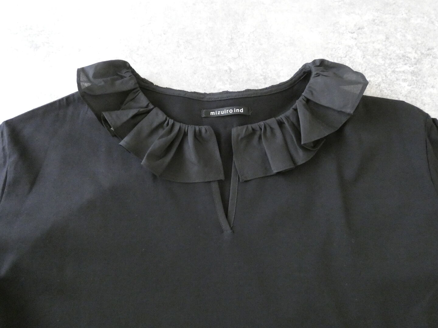 mizuiro ind(ミズイロインド) frill collar skipper T shirt　フリルカラースキッパーTシャツの商品画像18