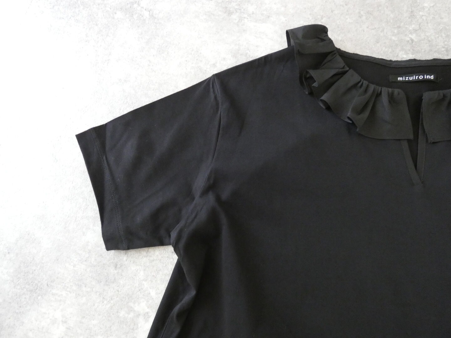 mizuiro ind(ミズイロインド) frill collar skipper T shirt　フリルカラースキッパーTシャツの商品画像19
