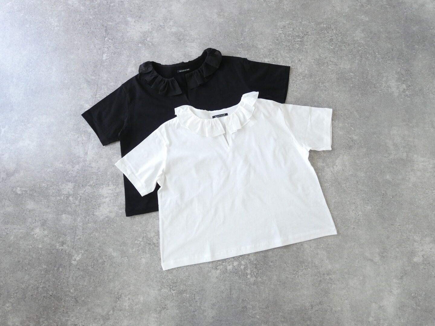 mizuiro ind(ミズイロインド) frill collar skipper T shirt　フリルカラースキッパーTシャツの商品画像3