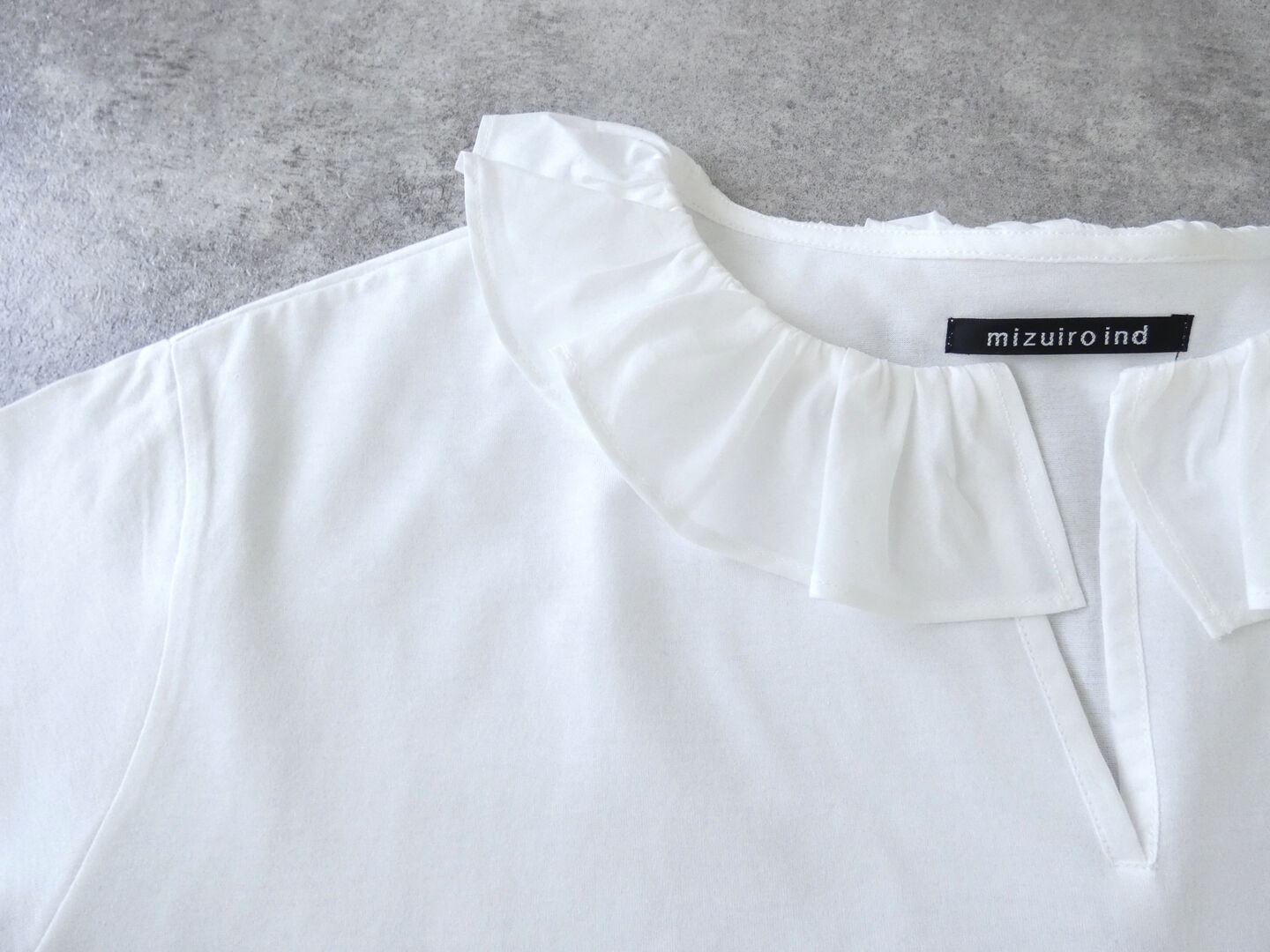 mizuiro ind(ミズイロインド) frill collar skipper T shirt　フリルカラースキッパーTシャツの商品画像30