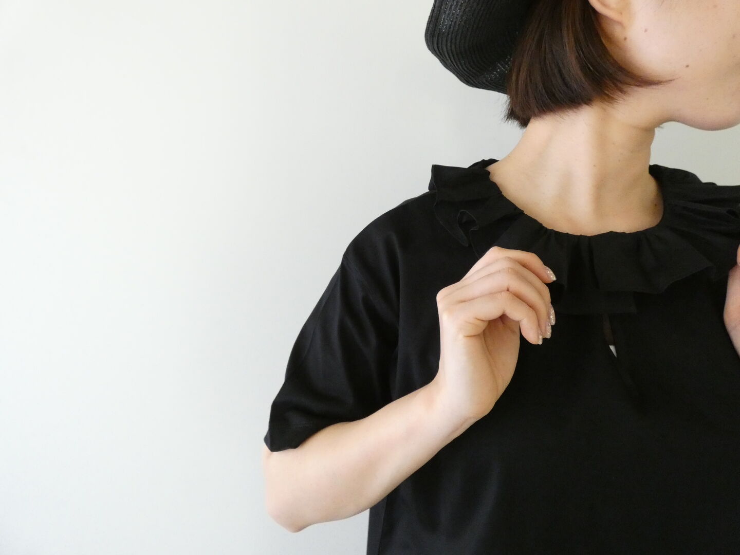 mizuiro ind(ミズイロインド) frill collar skipper T shirt　フリルカラースキッパーTシャツの商品画像4