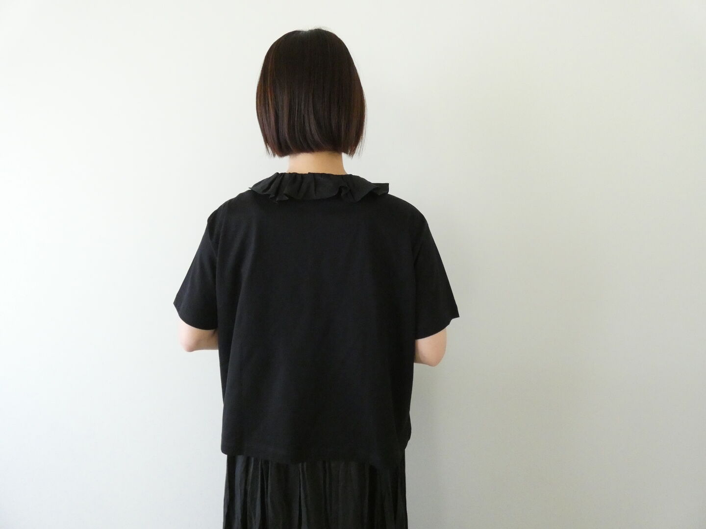 mizuiro ind(ミズイロインド) frill collar skipper T shirt　フリルカラースキッパーTシャツの商品画像5