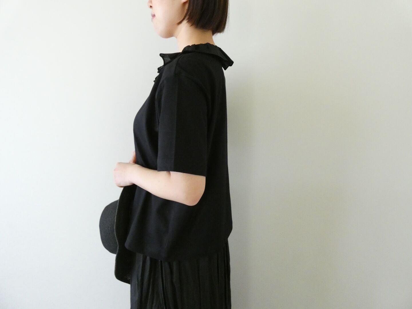 mizuiro ind(ミズイロインド) frill collar skipper T shirt　フリルカラースキッパーTシャツの商品画像6