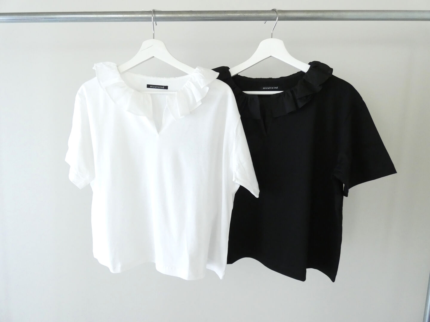mizuiro ind(ミズイロインド) frill collar skipper T shirt　フリルカラースキッパーTシャツの商品画像8
