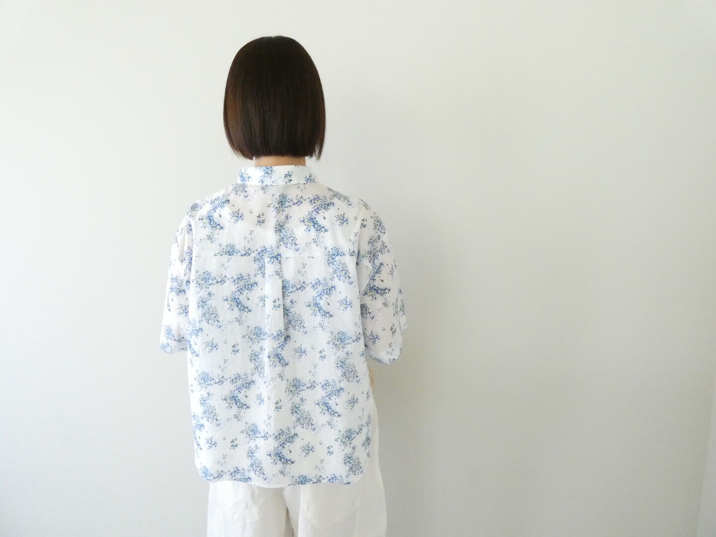 mizuiro ind(ミズイロインド) flower print half shirt フラワープリント半袖シャツの商品画像2