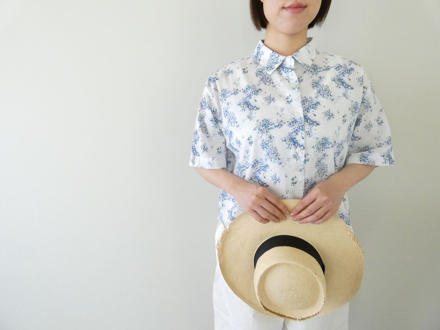 mizuiro ind(ミズイロインド) flower print half shirt フラワープリント半袖シャツの商品画像8