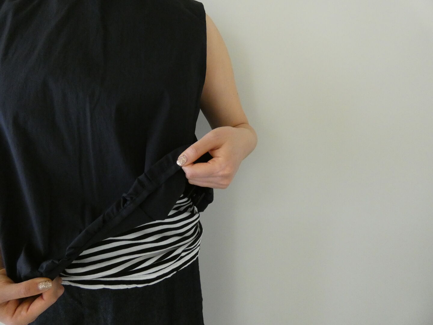 mizuiro ind(ミズイロインド) ballon hem N/S P/O バルーンヘムノースリーブプルオーバーの商品画像22