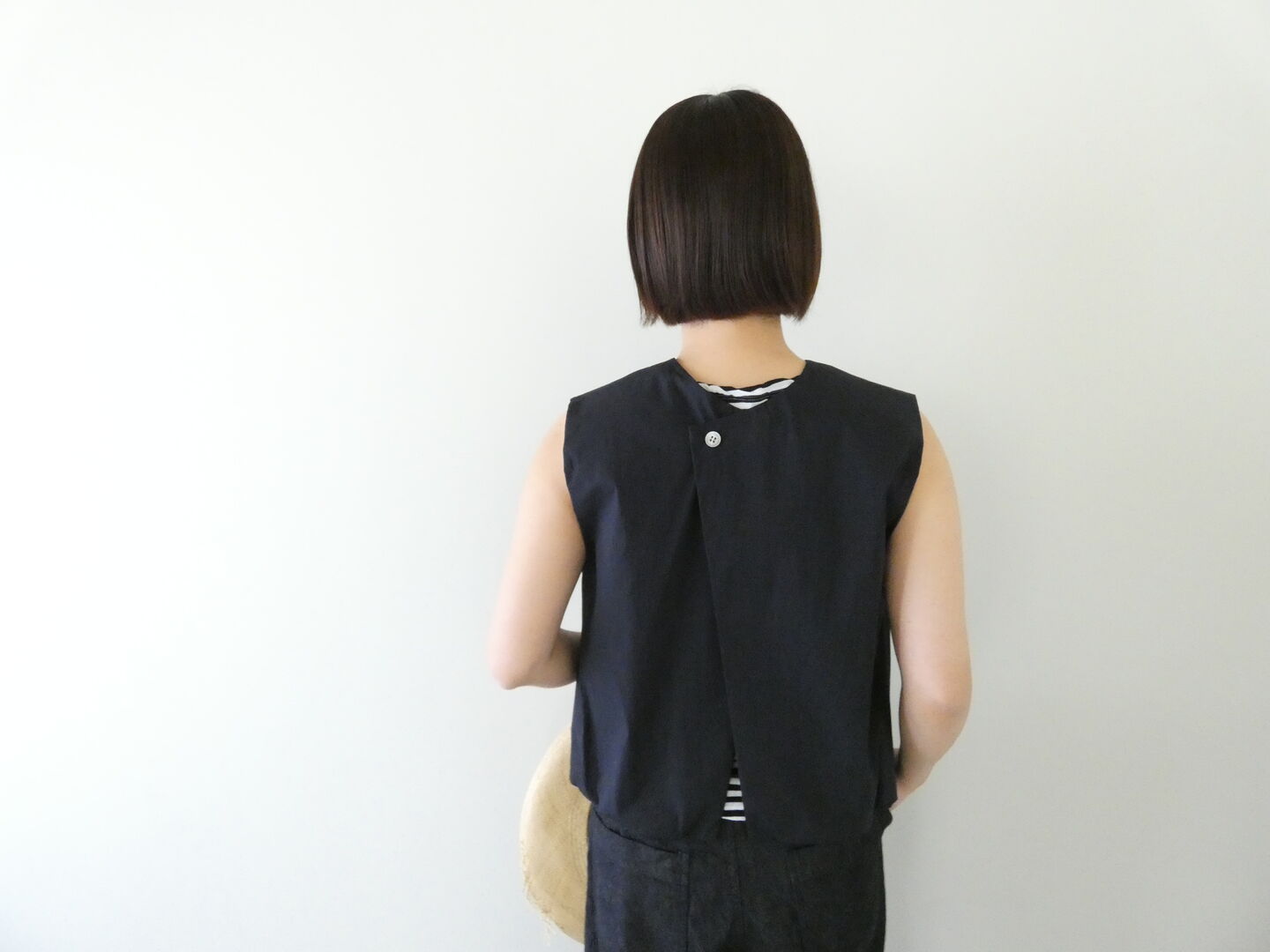 mizuiro ind(ミズイロインド) ballon hem N/S P/O バルーンヘムノースリーブプルオーバーの商品画像5