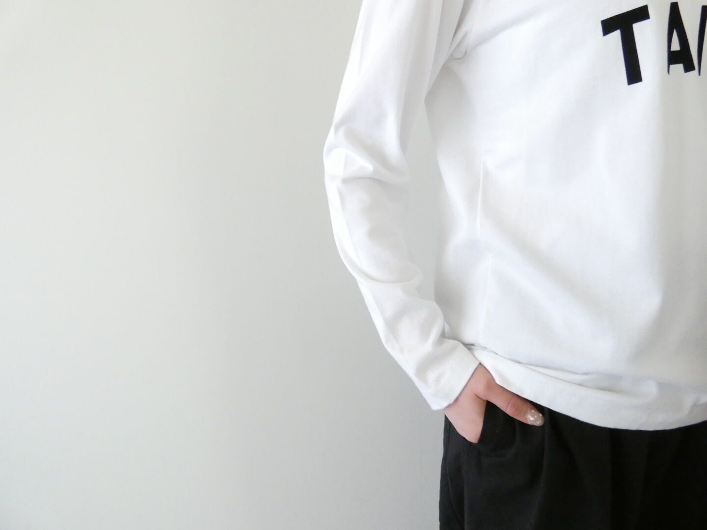 R&D.M.Co-(オールドマンズテーラー) OMT FLOCKY PRINT CREW L/S TEEの商品画像5