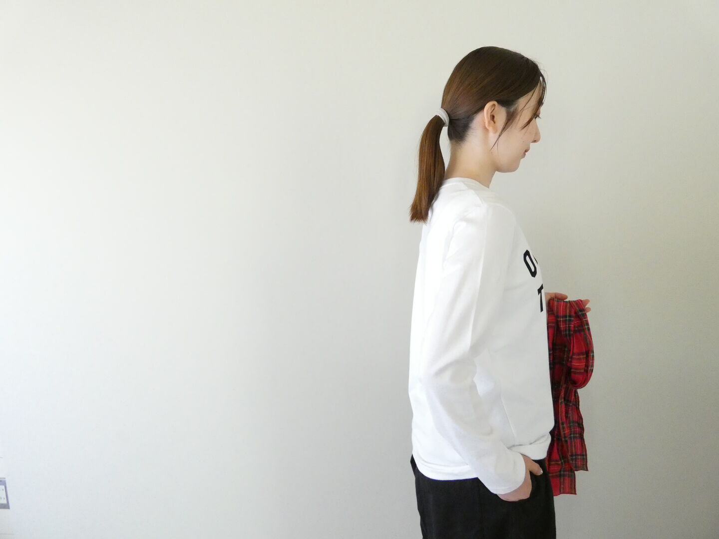 R&D.M.Co-(オールドマンズテーラー) OMT FLOCKY PRINT CREW L/S TEEの商品画像7
