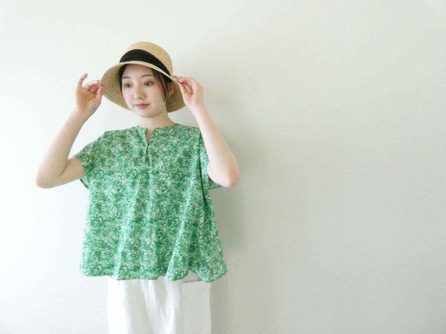 R&D.M.Co-(オールドマンズテーラー) TYPEWRITER WILD BERRY FLORAL PULLOVER BAGGY BLOUSEの商品画像7