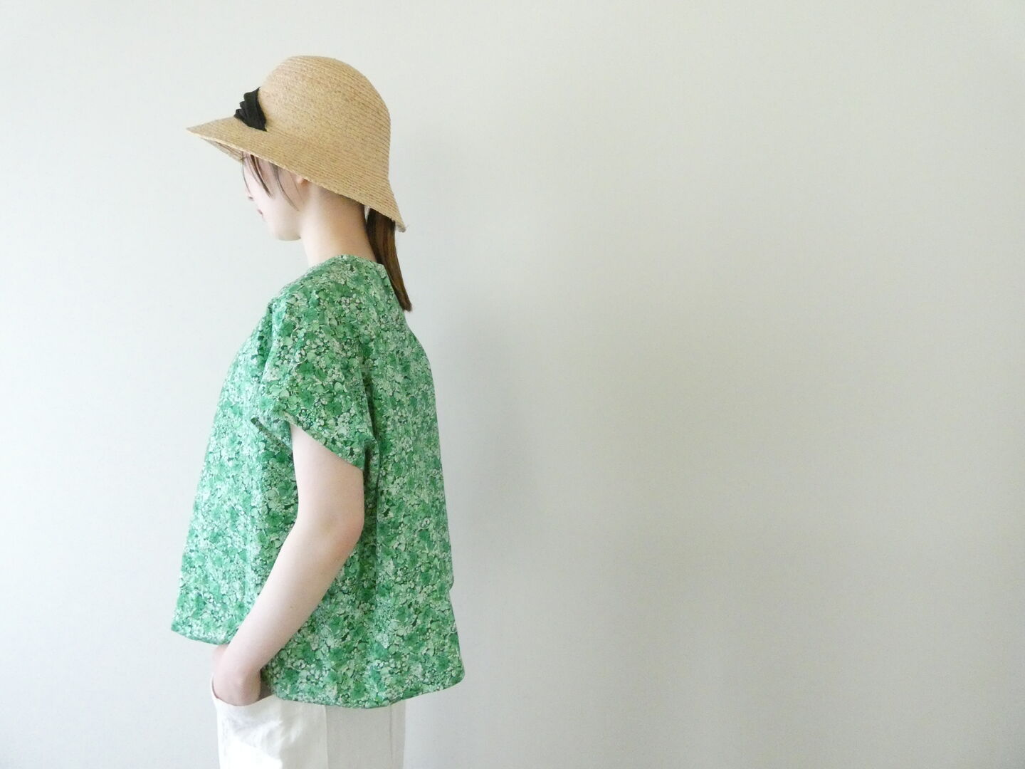 R&D.M.Co-(オールドマンズテーラー) TYPEWRITER WILD BERRY FLORAL PULLOVER BAGGY BLOUSEの商品画像8