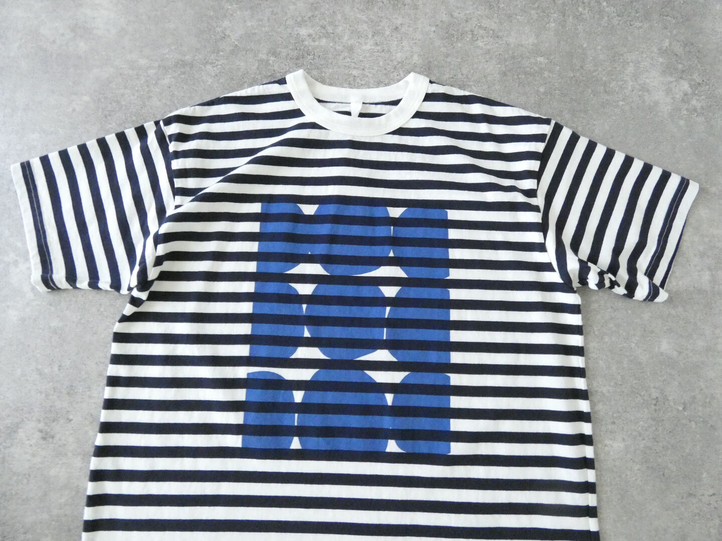 prit(プリット) 18/1空紡度詰天竺ボーダーフレームドットプリントTシャツの商品画像21