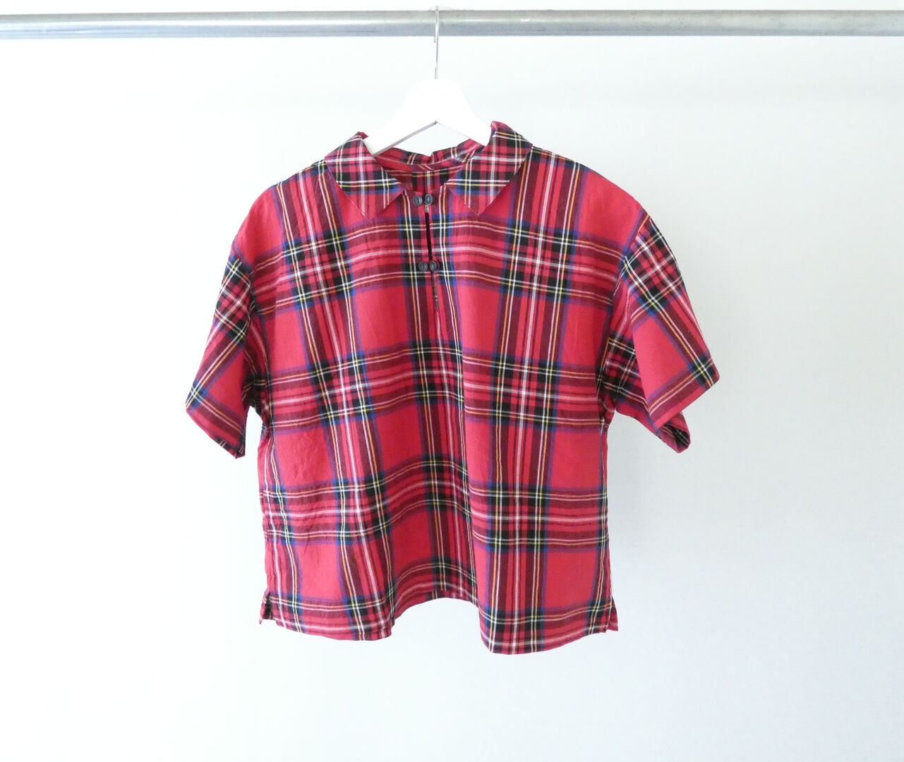 Sarahwear(サラウェア) 双子ボタンスキッパータータンチェックシャツの商品画像10
