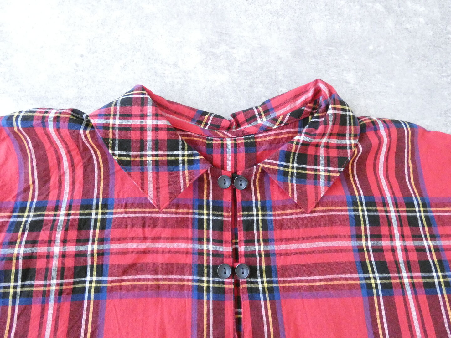 Sarahwear(サラウェア) 双子ボタンスキッパータータンチェックシャツの商品画像23