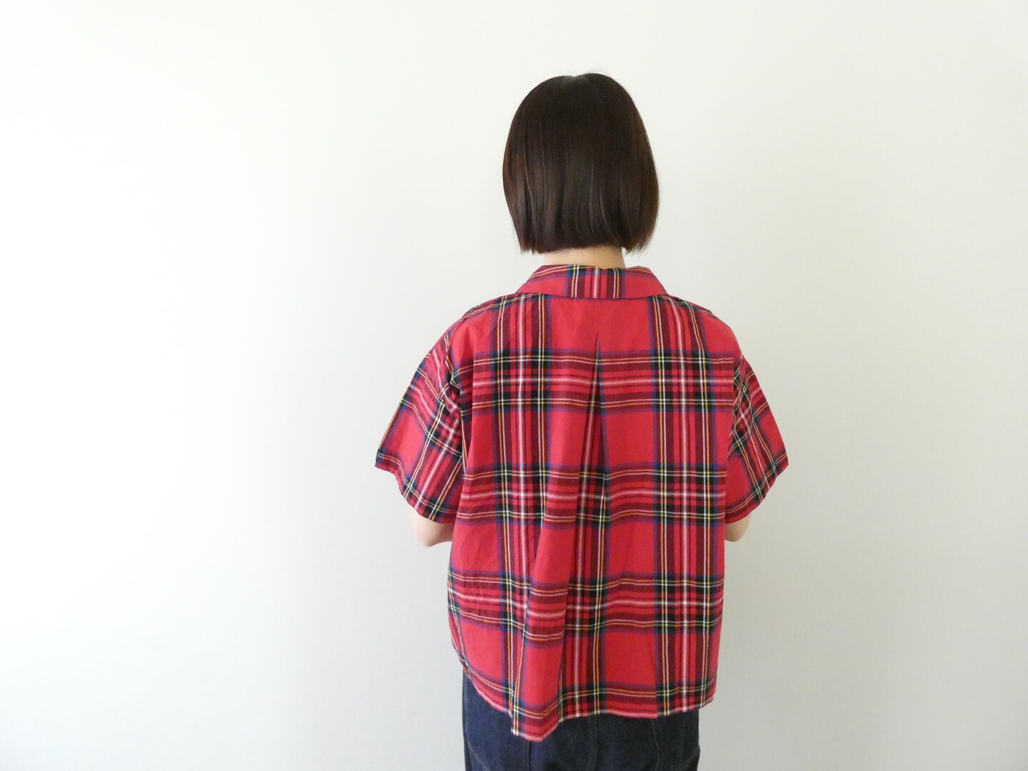 Sarahwear(サラウェア) 双子ボタンスキッパータータンチェックシャツの商品画像5