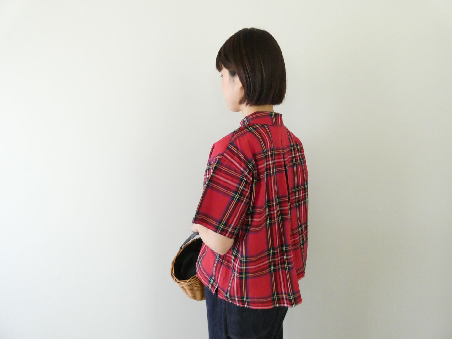 Sarahwear(サラウェア) 双子ボタンスキッパータータンチェックシャツの商品画像6