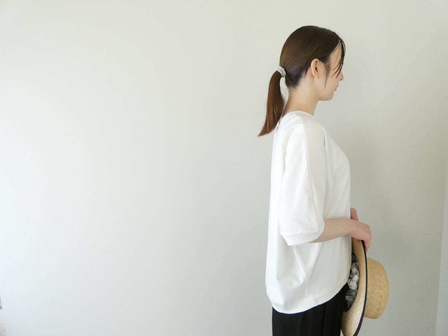TRAVAIL MANUEL(トラバイユマニュアル) ミディ天竺カービープルオーバーの商品画像5