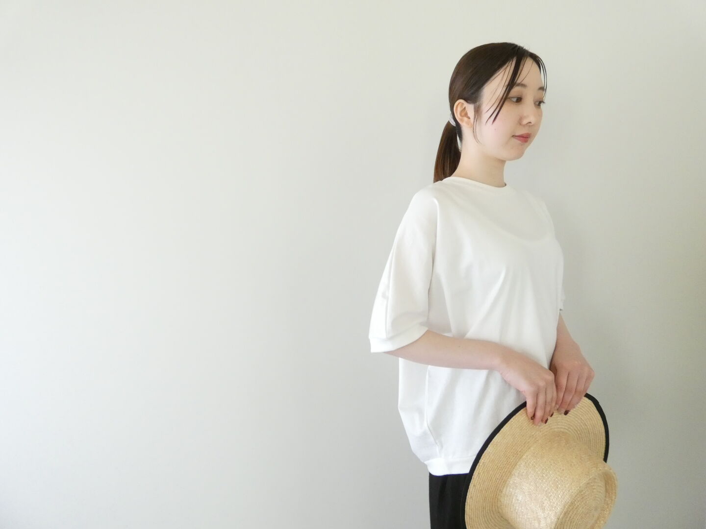 TRAVAIL MANUEL(トラバイユマニュアル) ミディ天竺カービープルオーバーの商品画像7