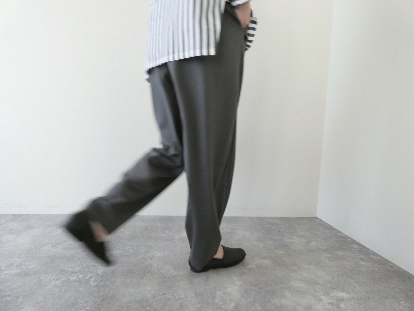TRAVAIL MANUEL(トラバイユマニュアル) リバーメッシュナローコクーンパンツの商品画像6