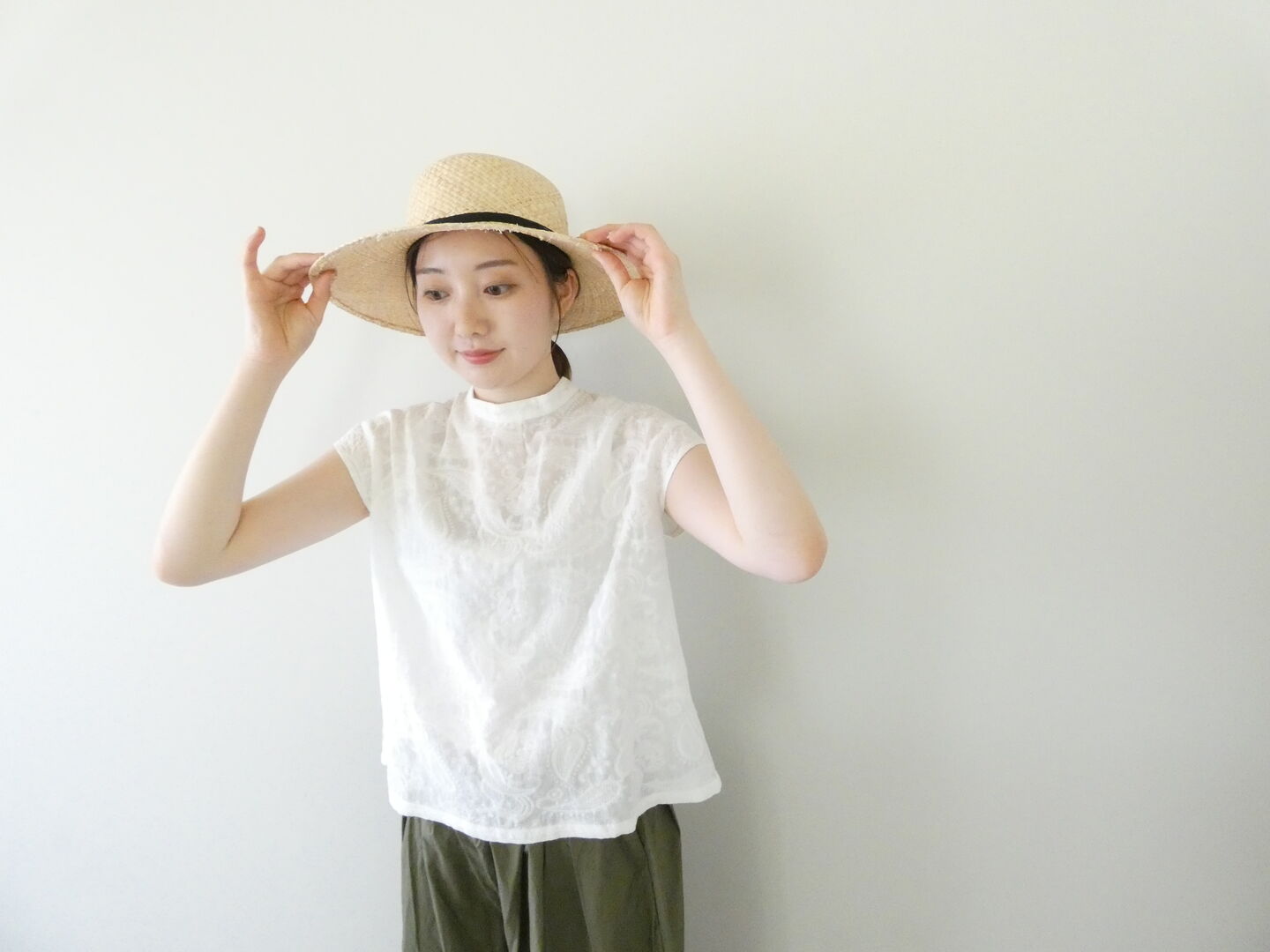 NOMBRE IMPAIR(ノンブルアンペール) 薄手綿ペイズリー刺繍フレンチブラウスの商品画像2