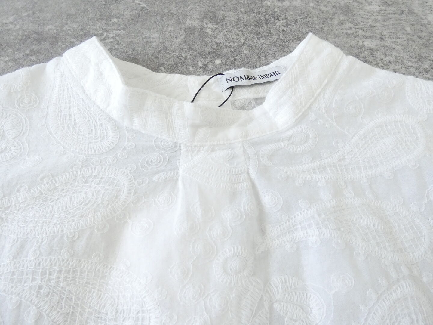 NOMBRE IMPAIR(ノンブルアンペール) 薄手綿ペイズリー刺繍フレンチブラウスの商品画像21
