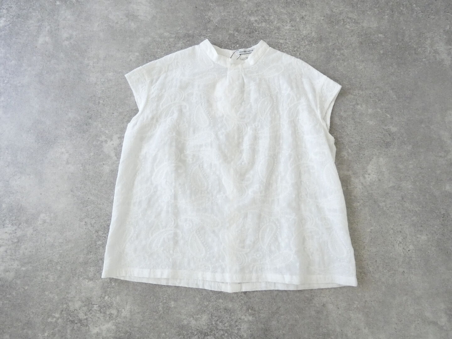 NOMBRE IMPAIR(ノンブルアンペール) 薄手綿ペイズリー刺繍フレンチブラウスの商品画像3