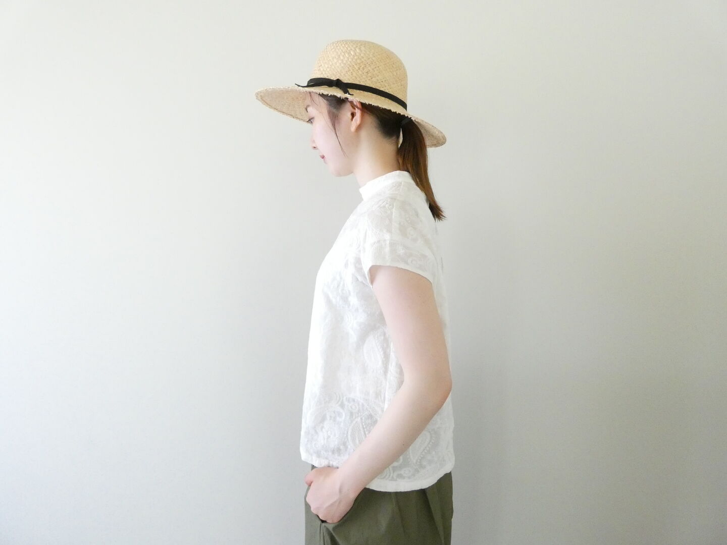 NOMBRE IMPAIR(ノンブルアンペール) 薄手綿ペイズリー刺繍フレンチブラウスの商品画像7
