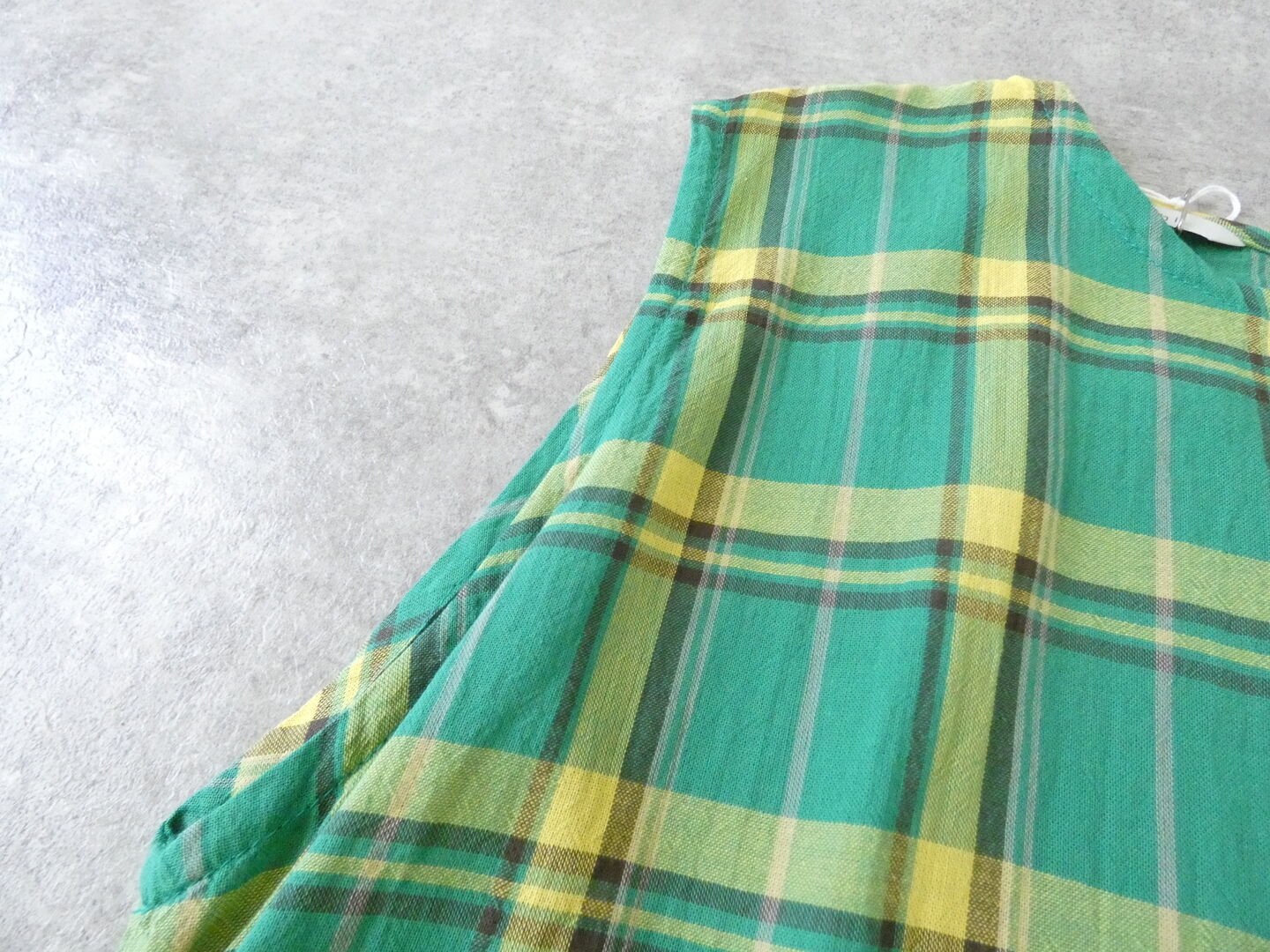 ichi(イチ) ワッシャーチェックノースリフレアドレスの商品画像23