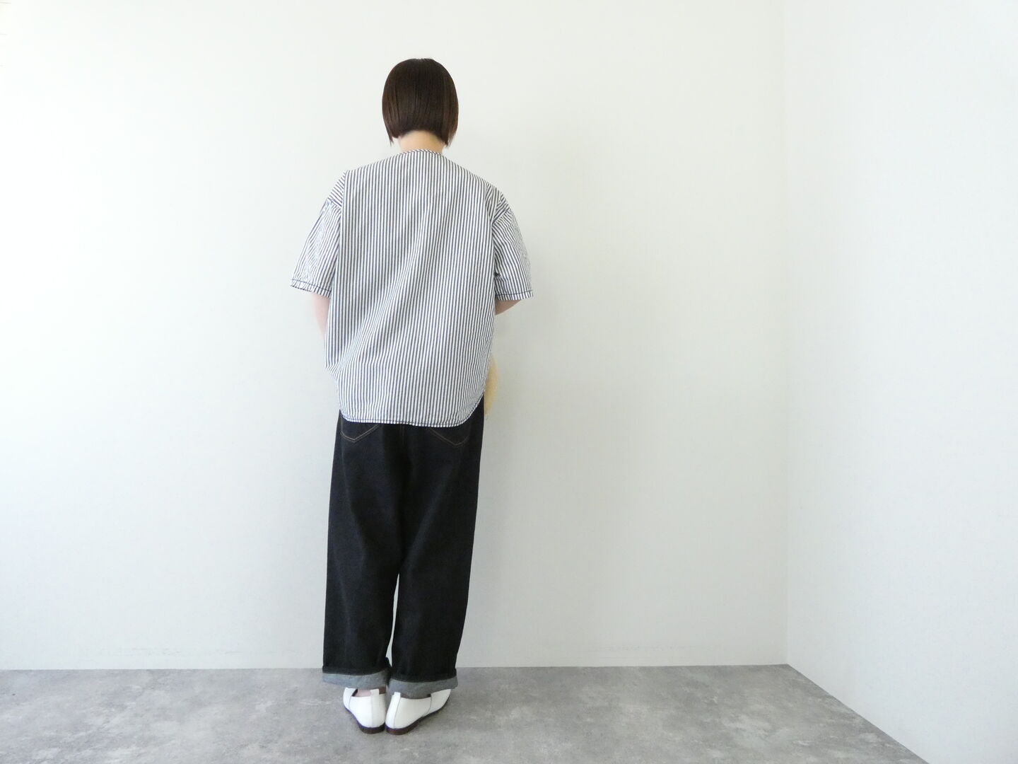 homspun(ホームスパン) タイプライター　比翼ブラウスの商品画像4