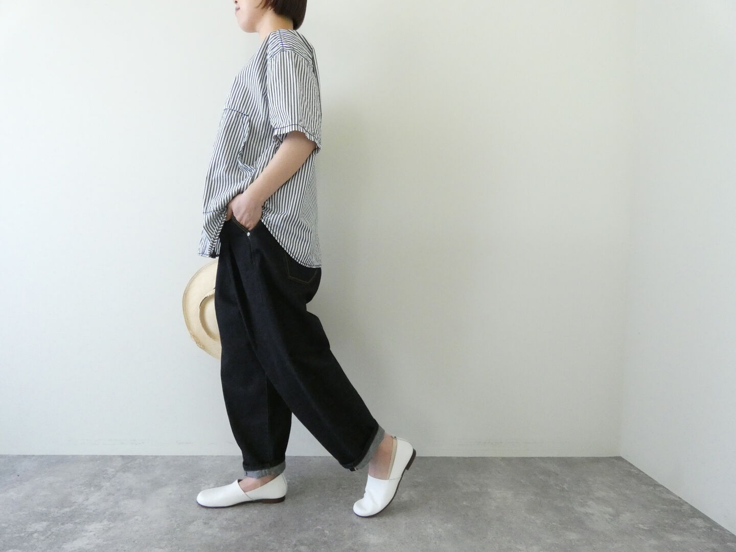 homspun(ホームスパン) タイプライター　比翼ブラウスの商品画像6
