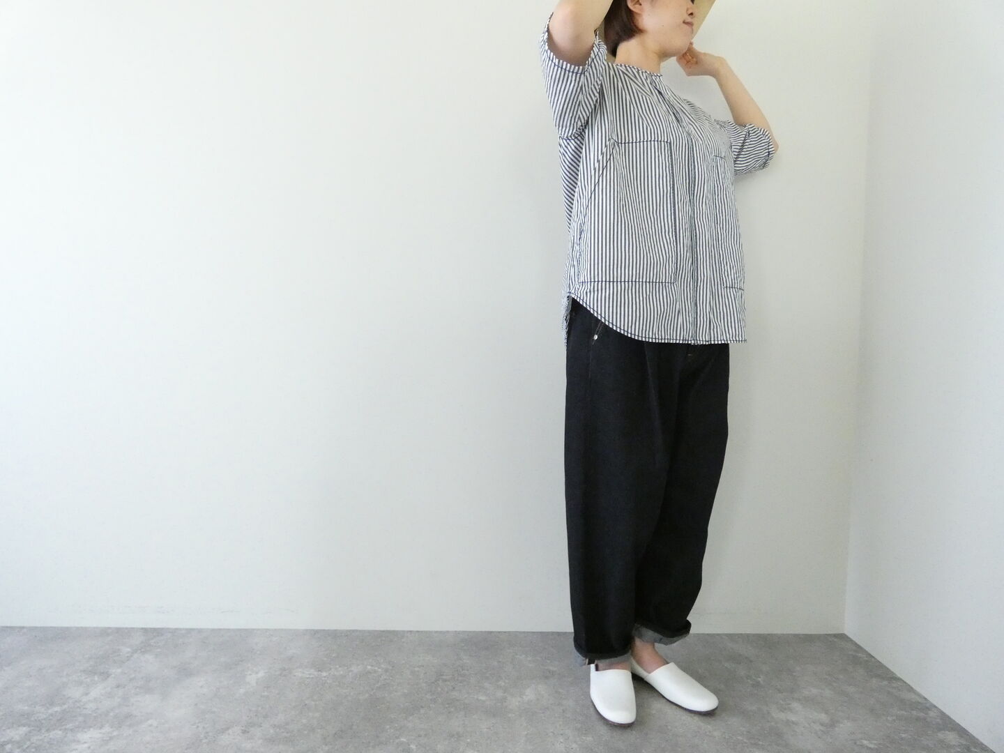 homspun(ホームスパン) タイプライター　比翼ブラウスの商品画像7