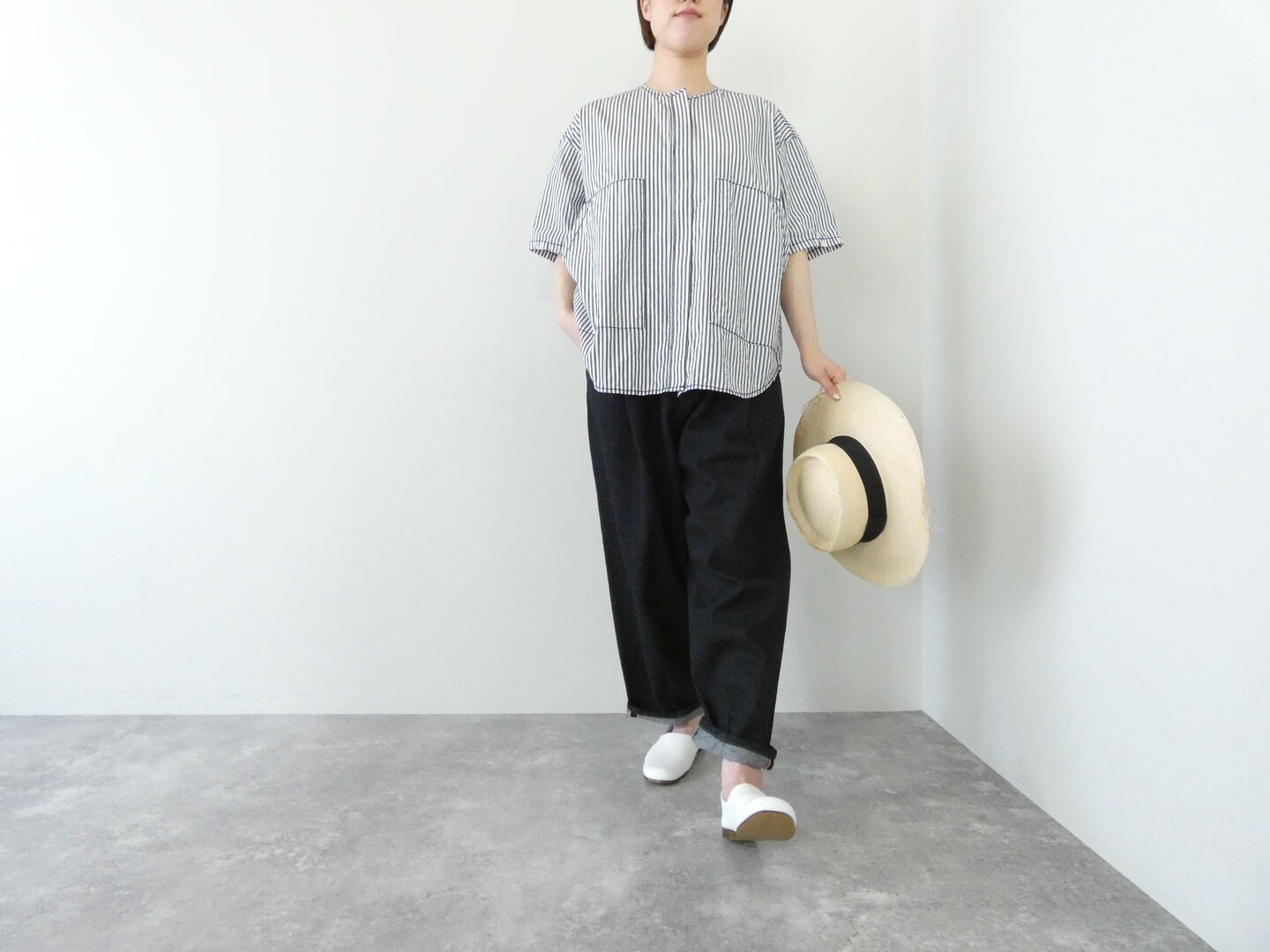 homspun(ホームスパン) タイプライター　比翼ブラウスの商品画像8