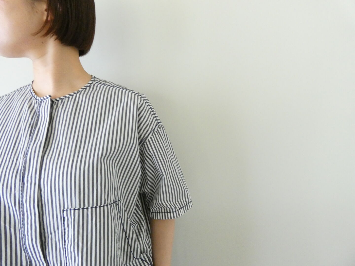 homspun(ホームスパン) タイプライター　比翼ブラウスの商品画像9