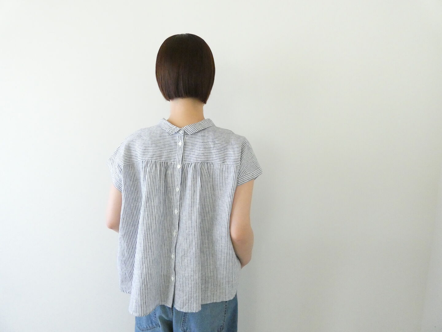 ina(イナ) フレンチリネン肩ヨーク衿付き2WAYブラウスの商品画像8