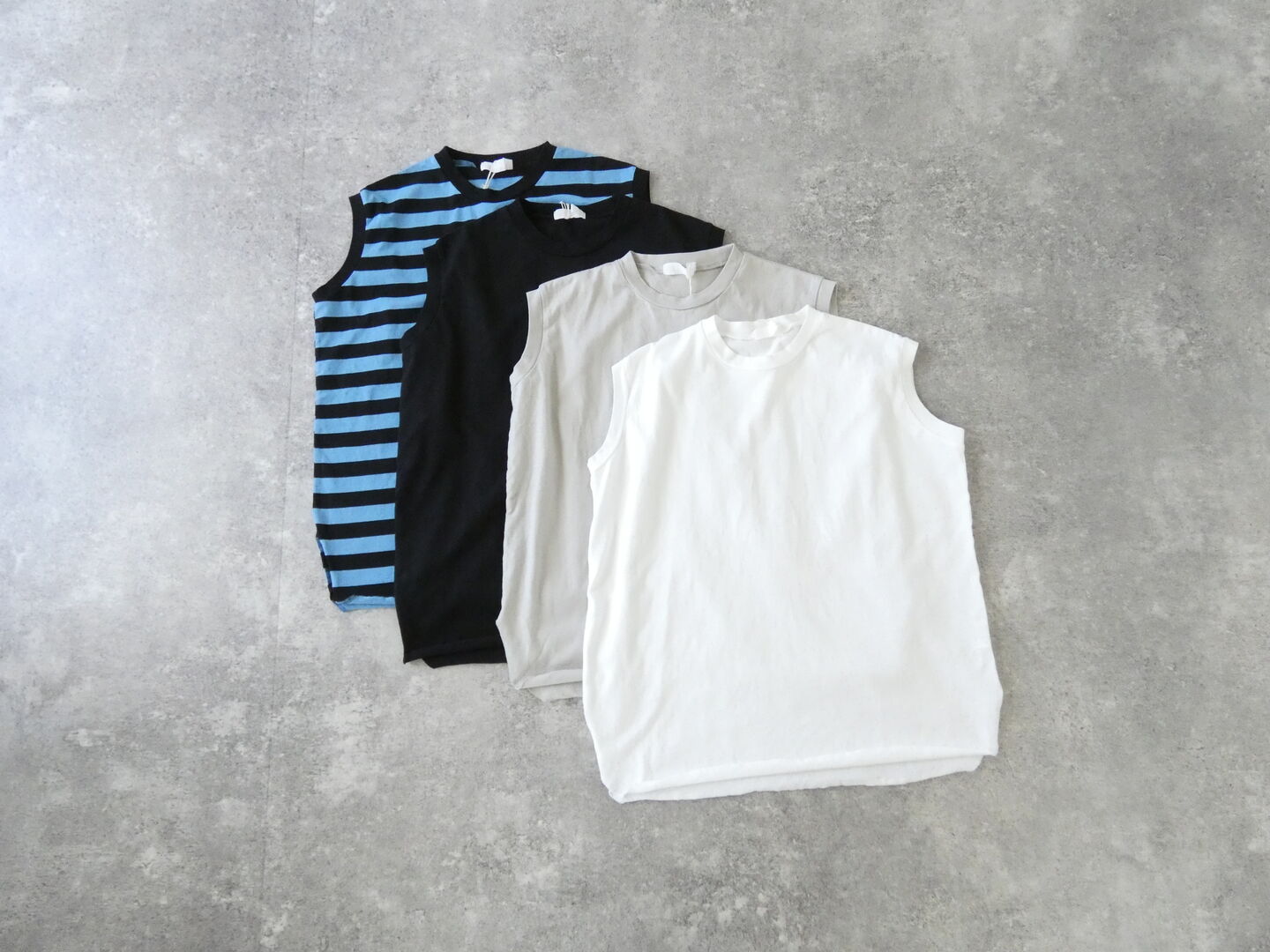 homspun(ホームスパン) 40/2天竺ノースリーブプルオーバーの商品画像3