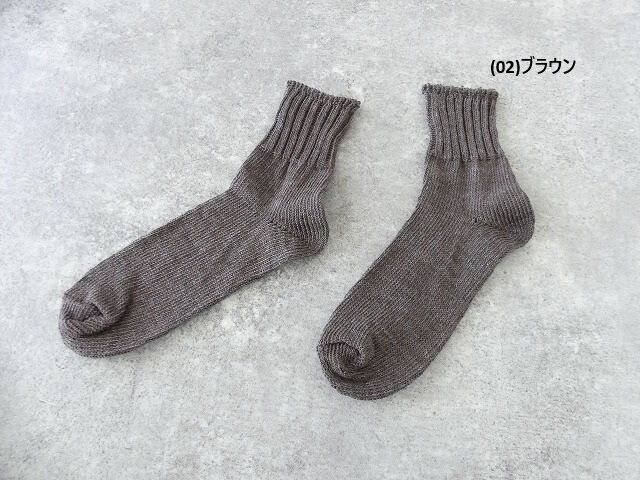 yahae(ヤハエ) sui Linen Organic Cotton Ankle Socks　リネンオーガニックコットンアンクルソックスの商品画像2