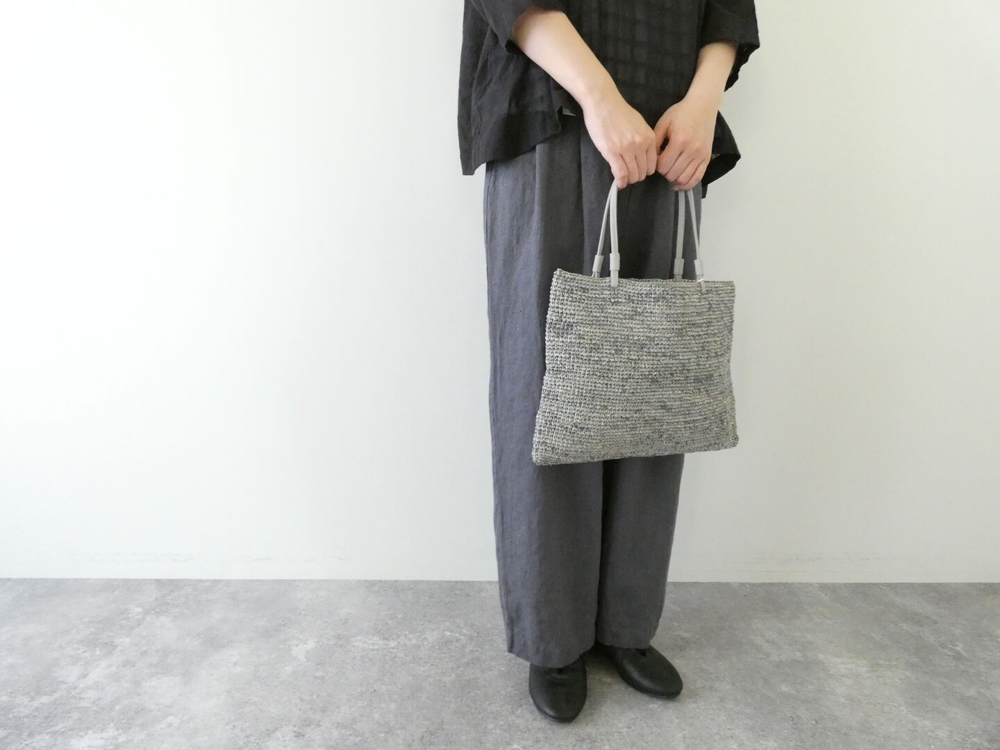 evam eva(エヴァムエヴァ) basket hand bagの商品画像1