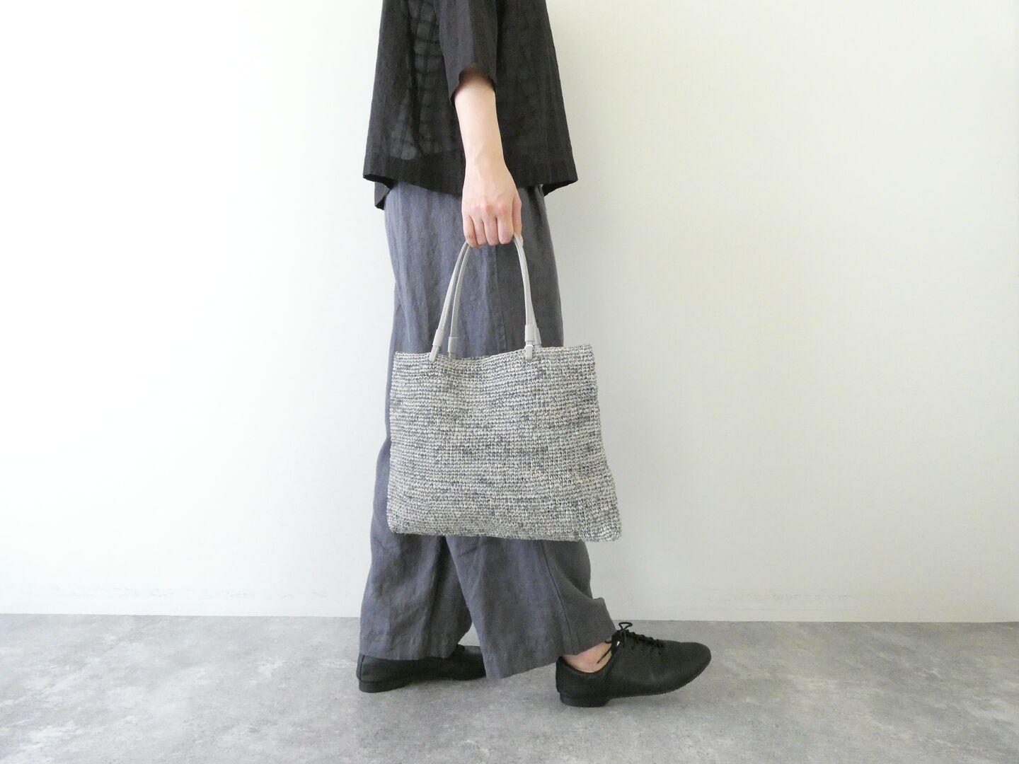 evam eva(エヴァムエヴァ) basket hand bagの商品画像2