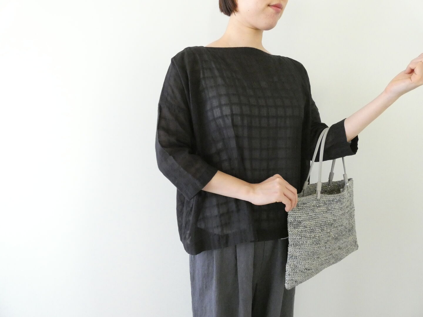 evam eva(エヴァムエヴァ) basket hand bagの商品画像4